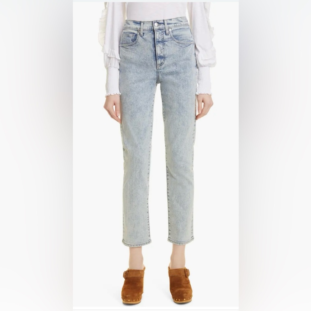 Veronica Beard Ryleigh High Waist Slim Straight Leg Jeans sz 27